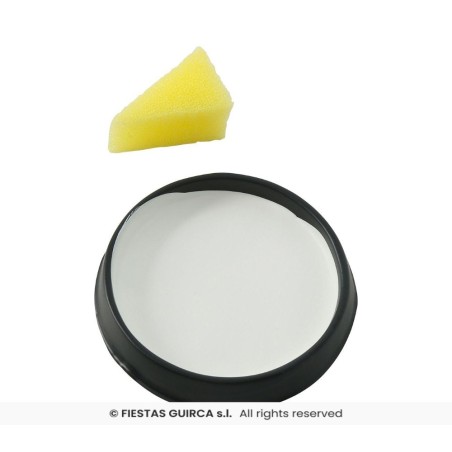 maquillaje con esponja blanco