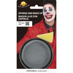maquillaje con esponja plateado