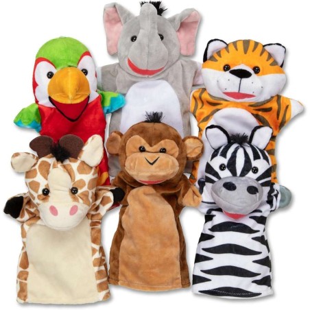 Marionetas de Mano Amigos del Safari: 6 