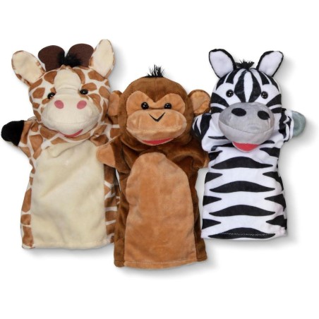 Marionetas de Mano Amigos del Safari: 6 