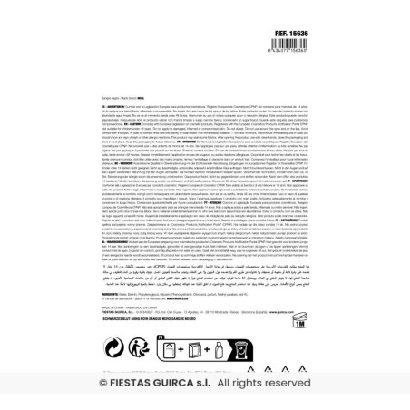 Espray sangre coagulada negra 60 ml