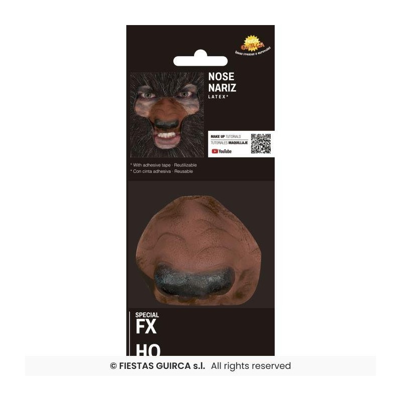 Nariz hombre lobo latex