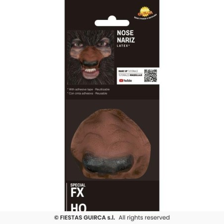 Nariz hombre lobo latex