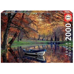 PUZZLE 2000 BARCA EN EL LAGO