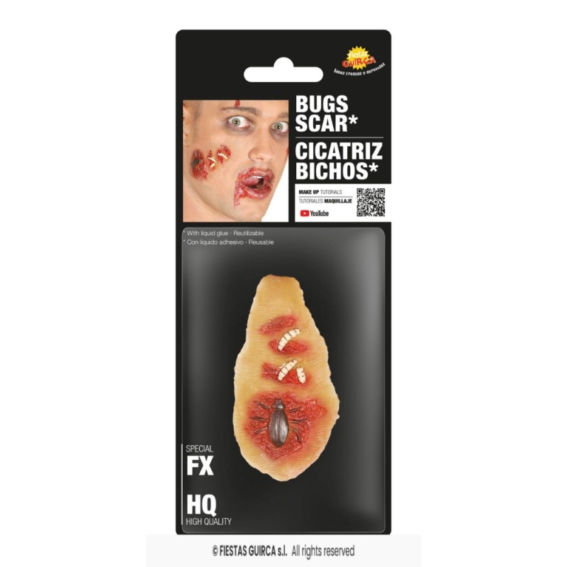 Cicatriz bichos con adhesivo latex