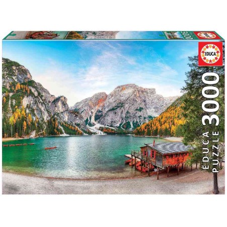 PUZZLE 3000 PZA LAGO BRAIES EN OTOÑO