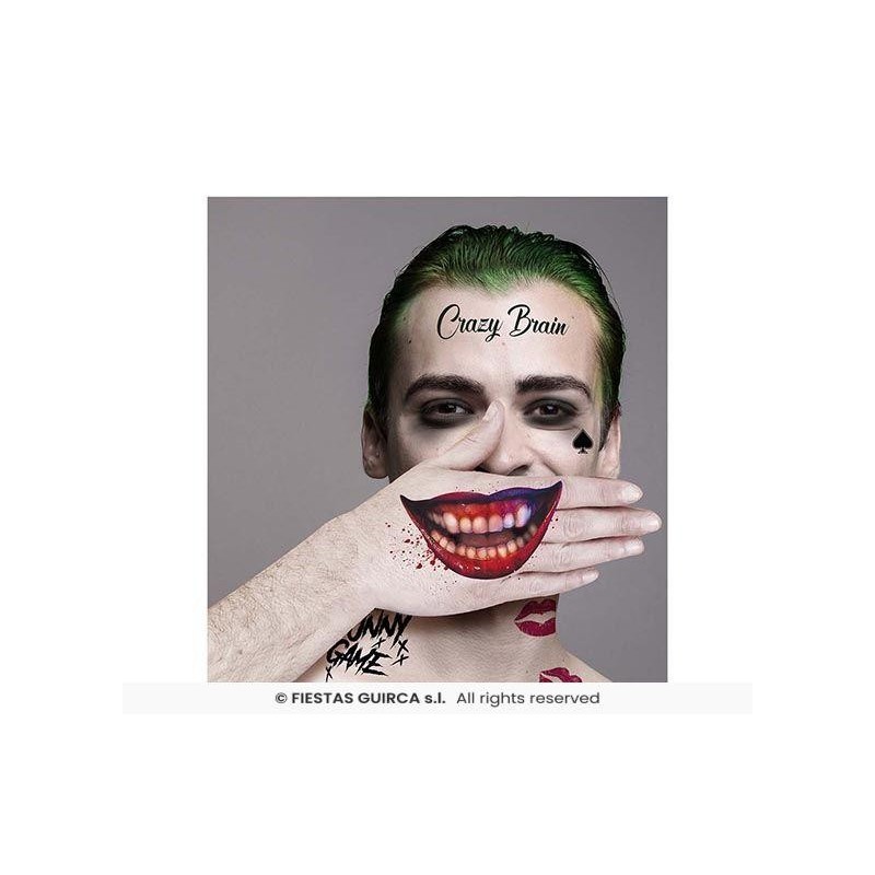 Tatuajes De Mr Smile JOKER 30x14 Cm