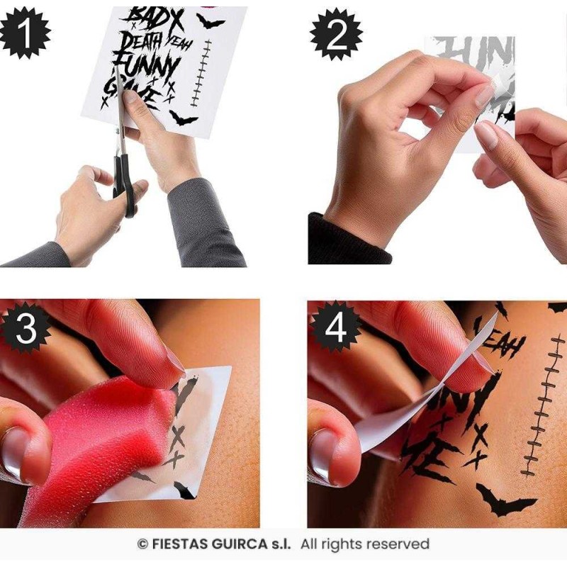 Tatuajes De Mr Smile JOKER 30x14 Cm