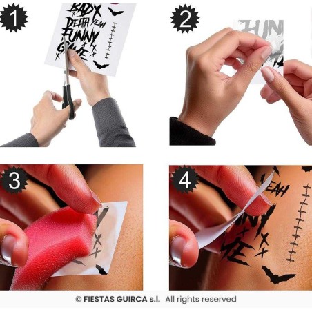 Tatuajes De Mr Smile JOKER 30x14 Cm