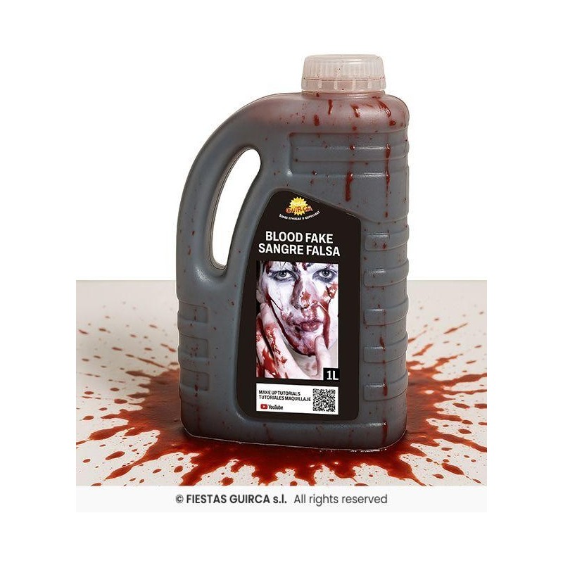 Bote grande de sangre artificial 1L