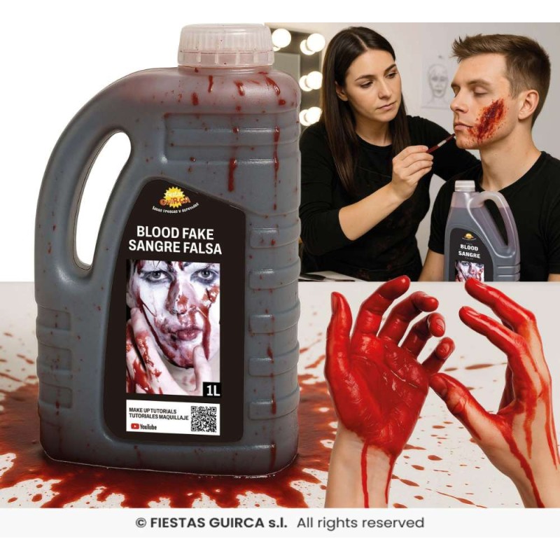 Bote grande de sangre artificial 1L