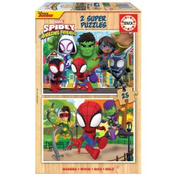 2X25 Spidey & His Amazing Friends Madera