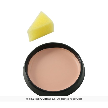 maquillaje con esponja carne crema