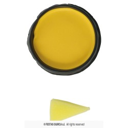 maquillaje con esponja amarillo 2