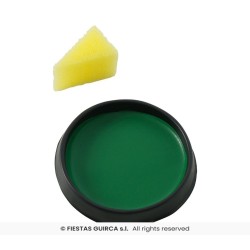 maquillaje con esponja verde oscuro 2