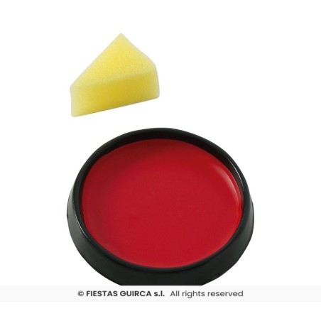 maquillaje con esponja rojo