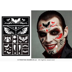 Plantilla maquillaje vampiro