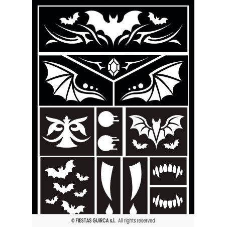 Plantilla maquillaje vampiro