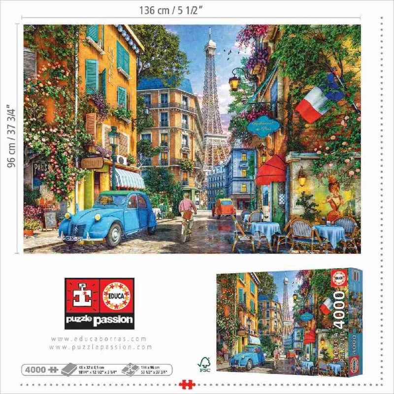 PUZZLE 4000 PIEZAS CALLES DE PARIS