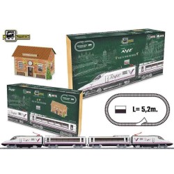 Tren Eléctrico Renfe AVE con Estación