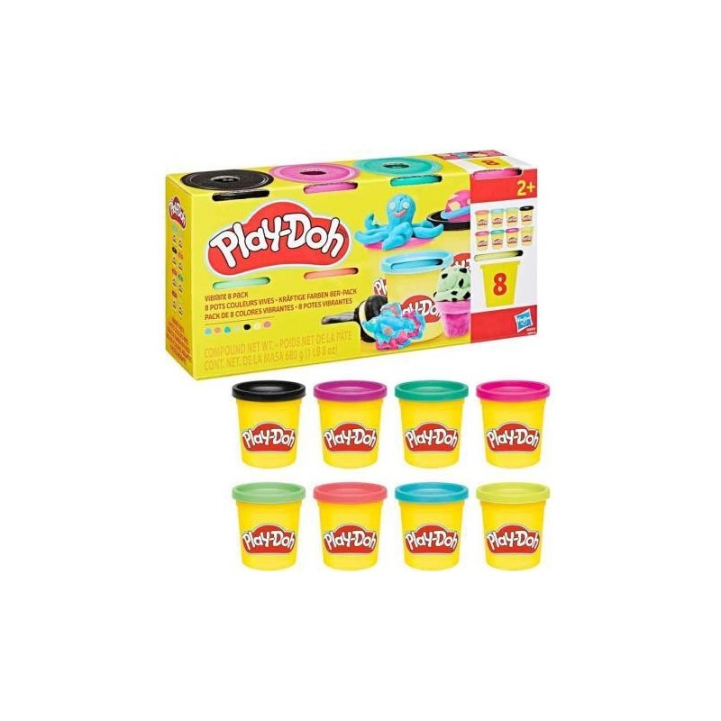 Play-Doh Pack 8 Botes plastilina Colores