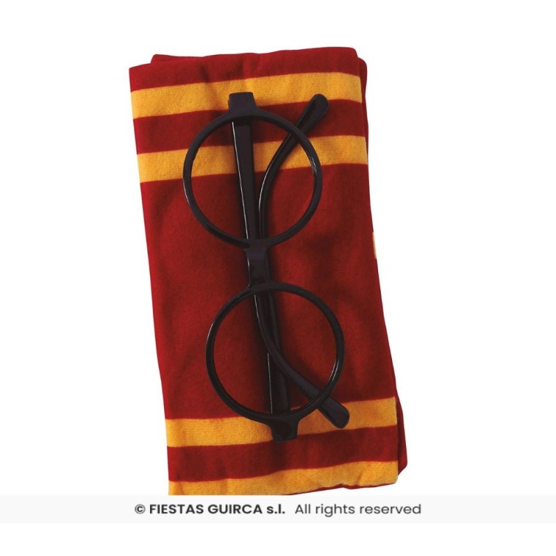 Conjunto mago harry- bufanda y gafas 