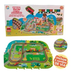 Set de construcción Tren City Adventures