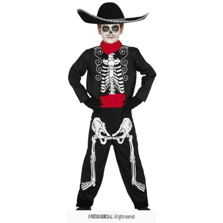 Disfraz Mariachi skeleton mexic 5-6 años