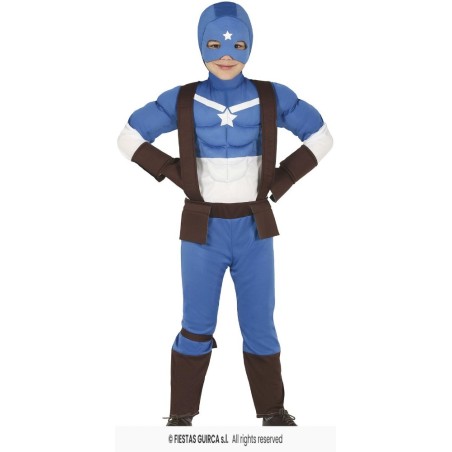 disfraz Capitan superhero america 3-4año