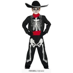 Disfraz Mariachi skeleton mexic 3-4 años