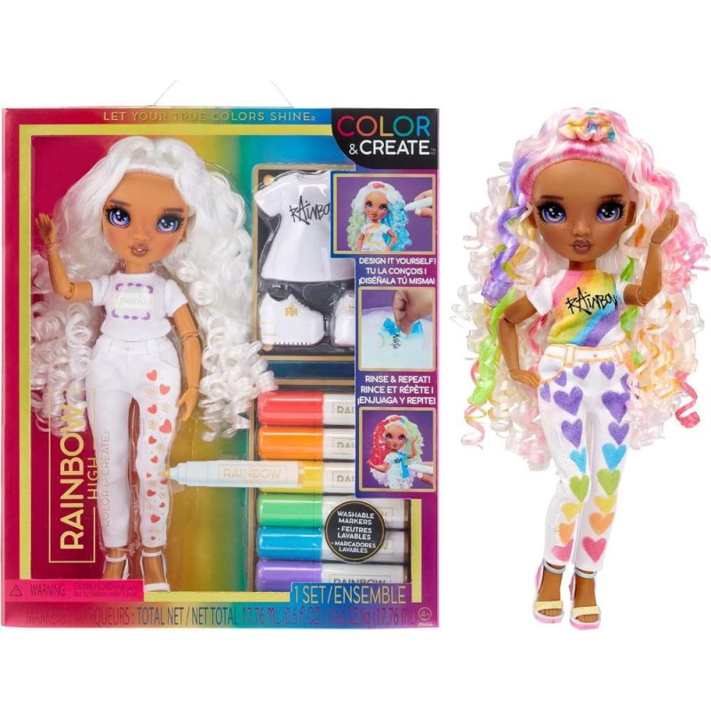 RAINBOW HIGH Colour & Create Muñeca Fash