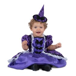 DISFRAZ BRUJA VERSALLES MORADA 2-3 AÑOS