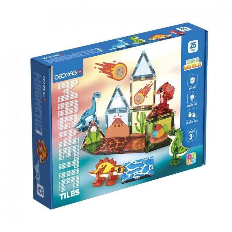 GEOMAG MAGNETIC TILES DINO WORLD 