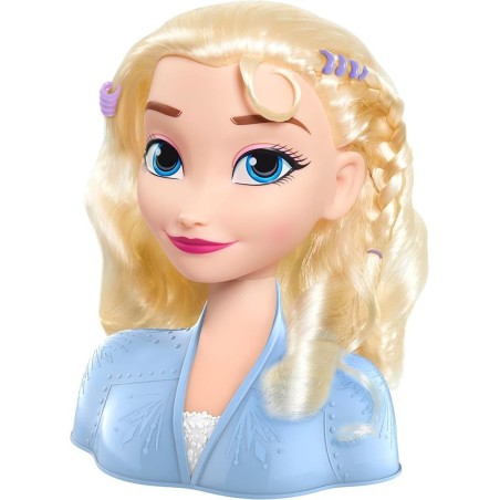 Cabeza de peinado básica de Elsa de Disn