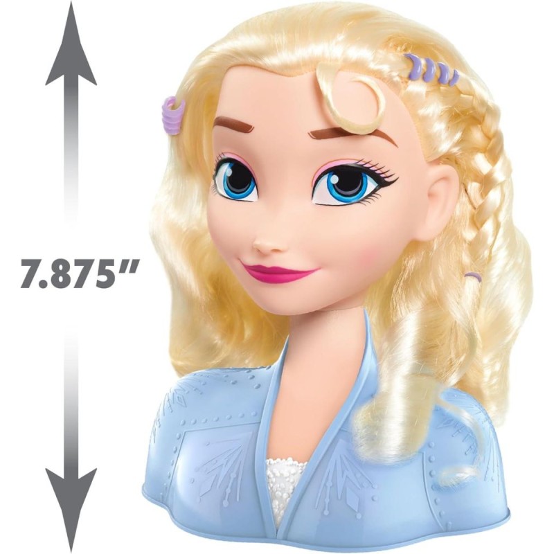 Cabeza de peinado básica de Elsa de Disn