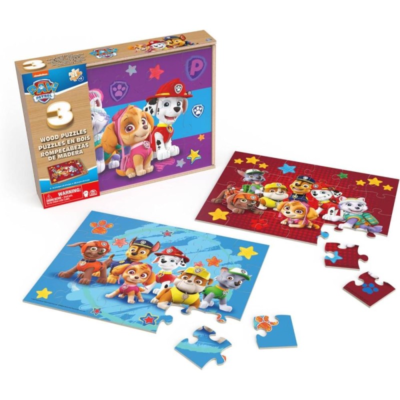 Puzzles x3 24 pzas Paw Patrol