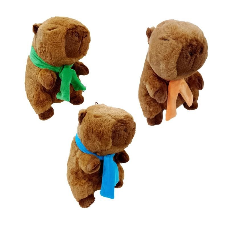 Peluche Capibara Bufanda 4 Colores 28Cm