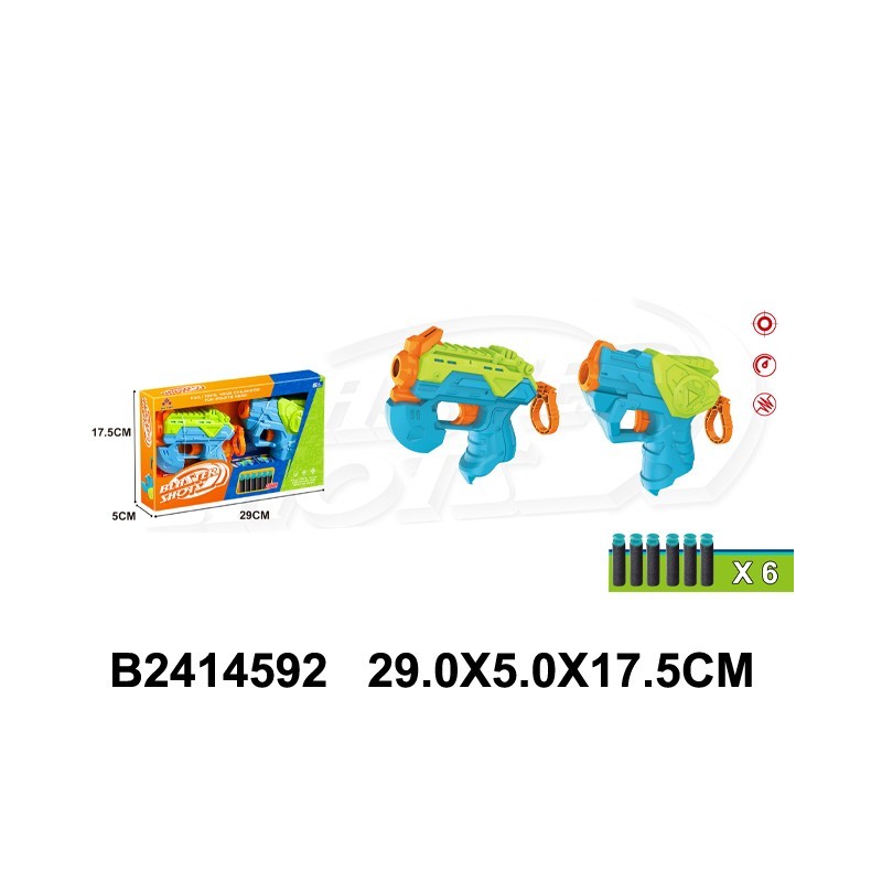 Pistola Blaster Shots Pack 2