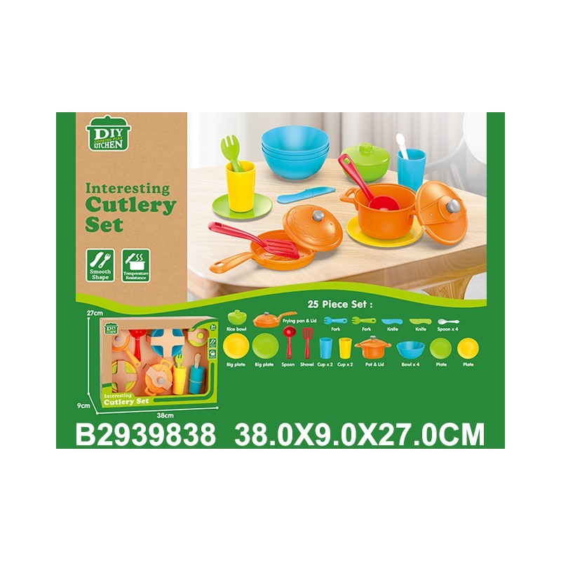 Menaje Ecológico Infantil 25 Piezas – Se