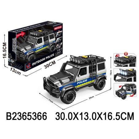 Todoterreno Policía 30 cm con Luces y So
