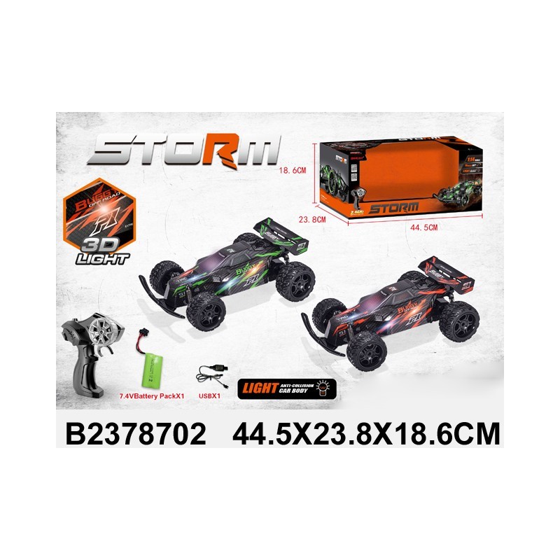 COCHE RC STORM C/LUZ Y BATERIA