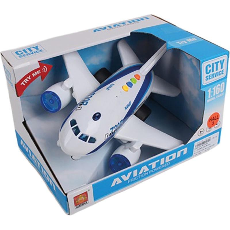 Avión de Fricción con Luces y Sonidos 