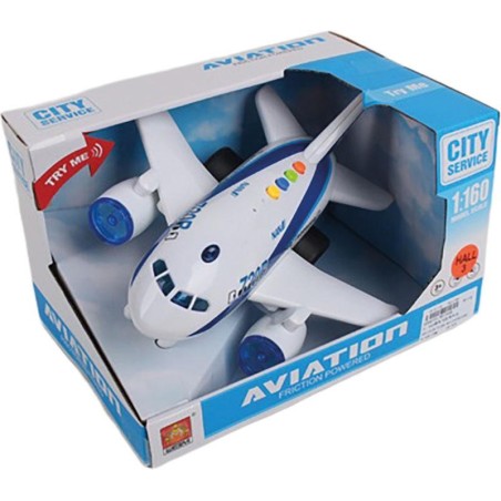 Avión de Fricción con Luces y Sonidos 