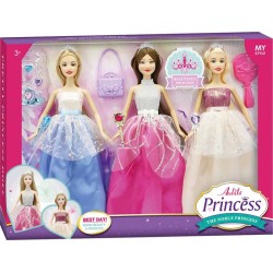 Set 3 Princesas – Muñecas de Moda con Ve