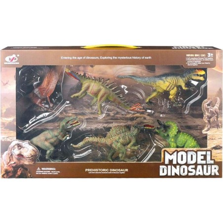 Caja de 6 Dinosaurios – Figuras Prehistó