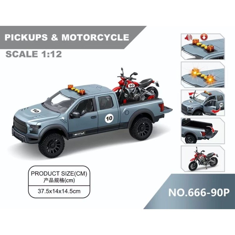 Pickup Con Moto - Luz Y Sonidos Toystar