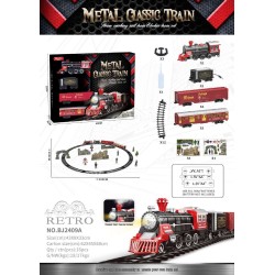 Tren Clásico Metálico con Luz y Humo – C