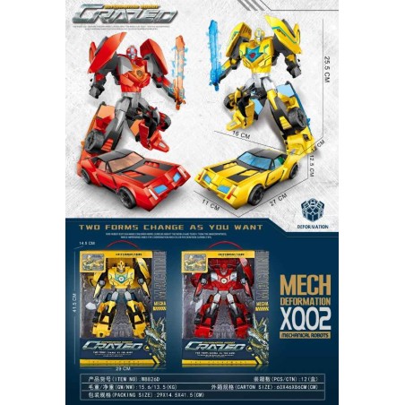 Transformer Crazed Samurai Std. Rojo