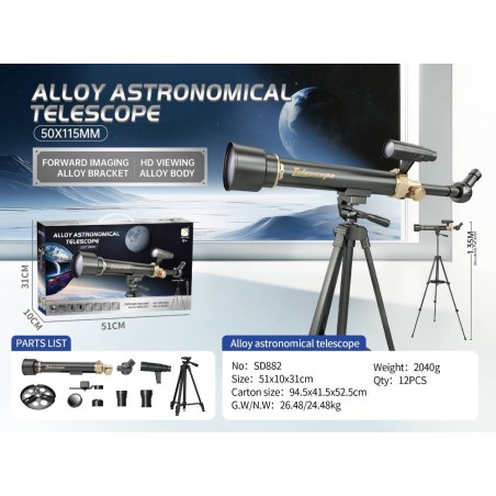 Telescopio 50X115Mm Metalico
