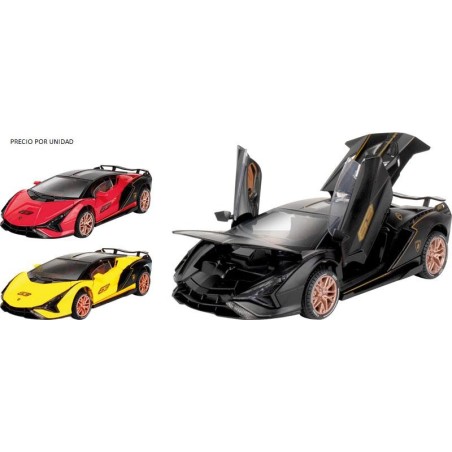 Coche Lamborghini 1:24 Die-Cast con Luce